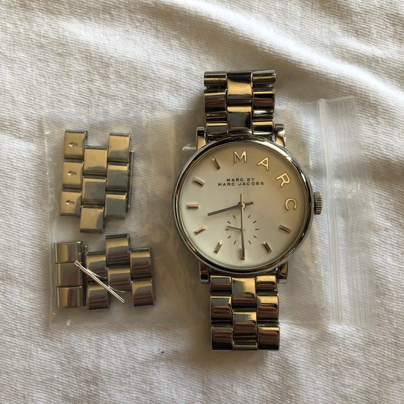 Marc by Marc Jacobs Silver Steel Baker Watch - Picture 2 of 5